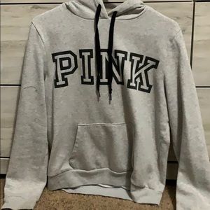 grey PINK hoodie